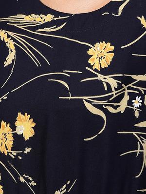 bell sleeves flared ethnic dress - 15894289 - Standard Image - 5