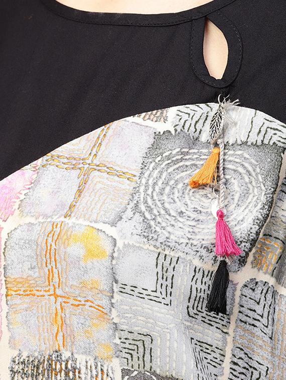 asymmetric printed dress - 15894309 - Zoom Image - 5
