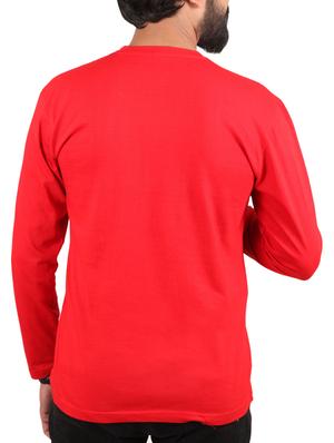 red cotton front print t-shirt - 15894503 - Standard Image - 2