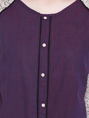 faux button detail raglan sleeved top - 15897107 - Standard Image - 5