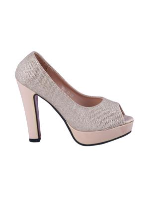 gold platforms pumps - 15897281 - Standard Image - 2