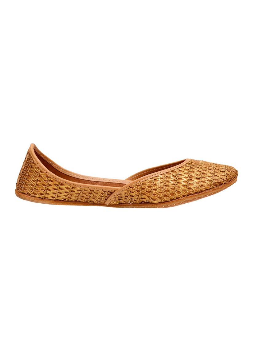 gold slip on jutis - 15897337 - Zoom Image - 2