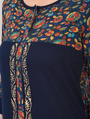 kalamkari printed straight kurta - 15897401 - Standard Image - 5