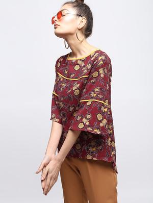 contrast piping asymmetric top - 15897841 - Standard Image - 2
