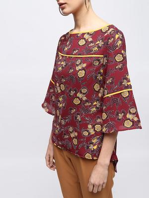 contrast piping asymmetric top - 15897841 - Standard Image - 5