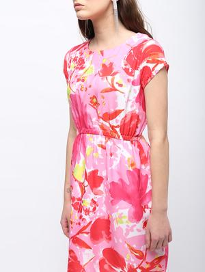 elasticated waist a-line dress - 15897878 - Standard Image - 5