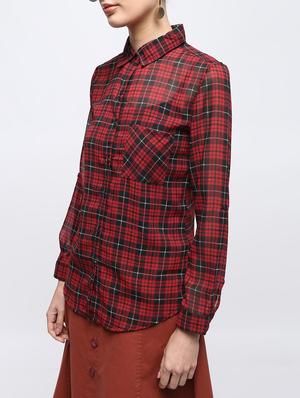 pocket patch checkered shirt - 15897884 - Standard Image - 5