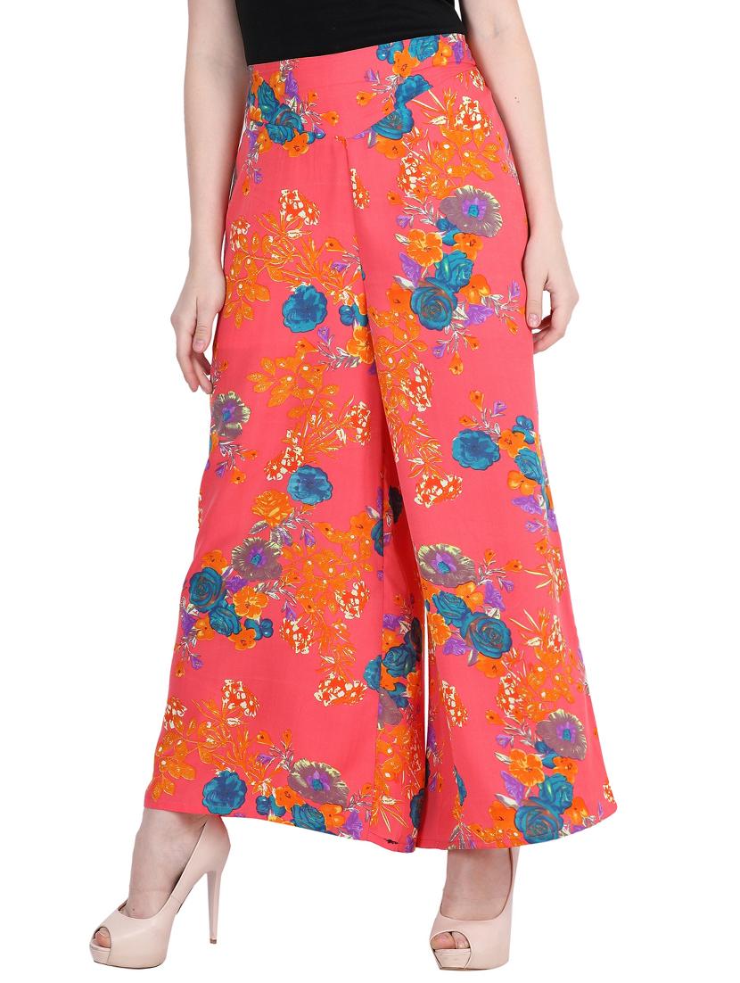 floral flared palazzo - 15899896 - Zoom Image - 2