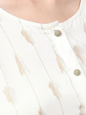 button detail a-line dress - 15900704 - Standard Image - 5