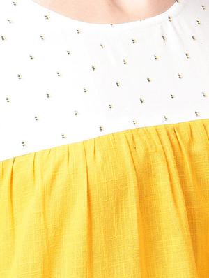 embroidered gather detail top - 15900711 - Standard Image - 5