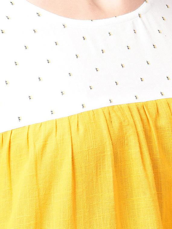 embroidered gather detail top - 15900711 - Zoom Image - 5