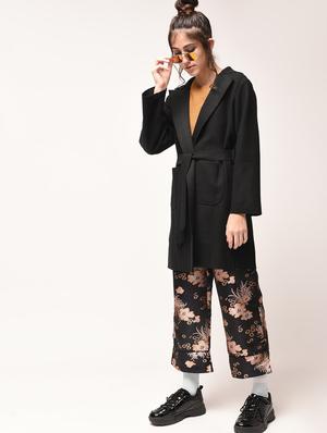 Tie belted blanket coat - 15900951 - Standard Image - 2