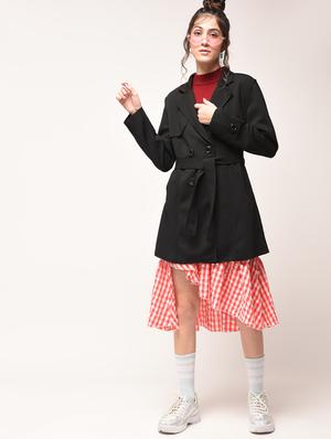 tie belted trench coat - 15900953 - Standard Image - 2