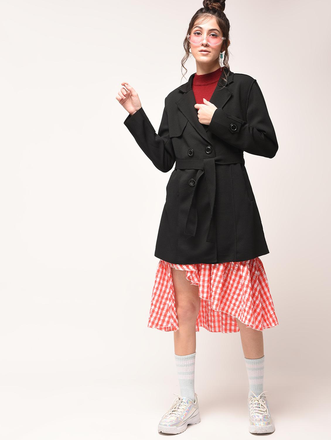 tie belted trench coat - 15900953 - Zoom Image - 2