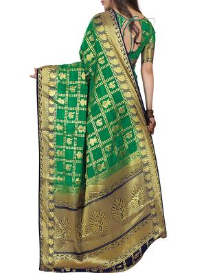 self design patola saree with blouse - 15901660 - Standard Image - 2
