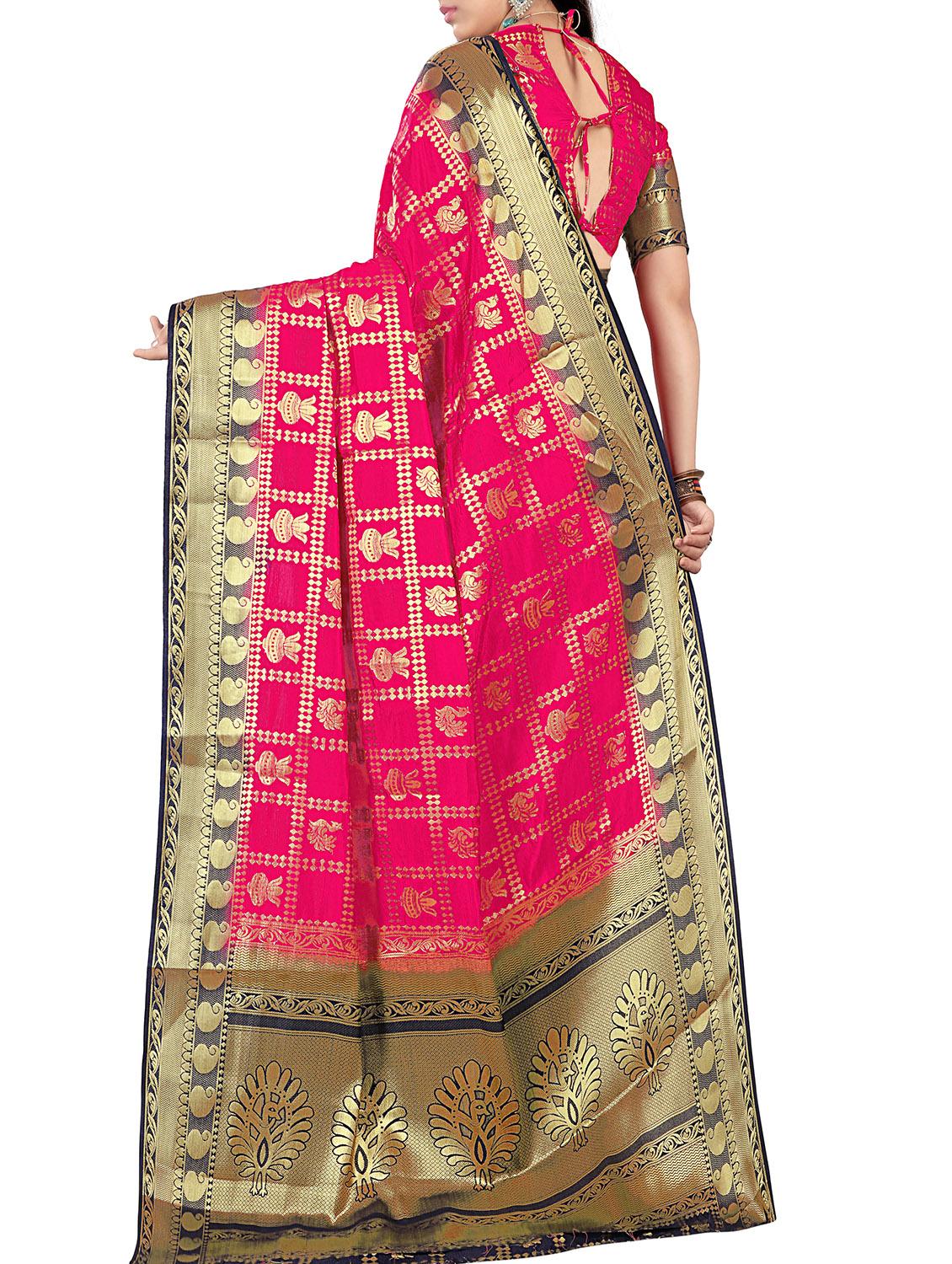 self design patola saree with blouse - 15901662 - Zoom Image - 2