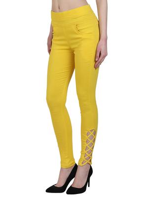 criss-cross detail high waist jegging - 15902352 - Standard Image - 2