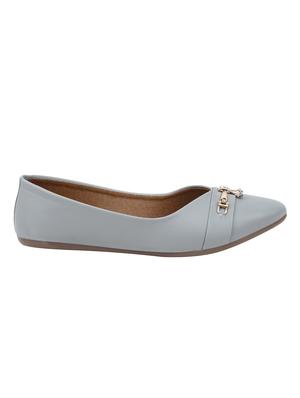 grey slip on ballerinas - 15902419 - Standard Image - 2