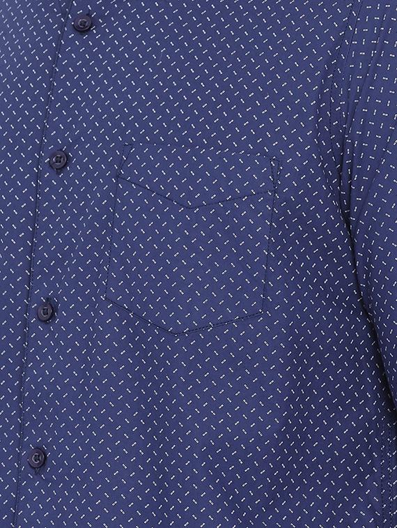 blue printed casual shirt - 15902936 - Zoom Image - 5