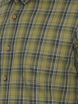 green checkered casual shirt - 15902940 - Standard Image - 5