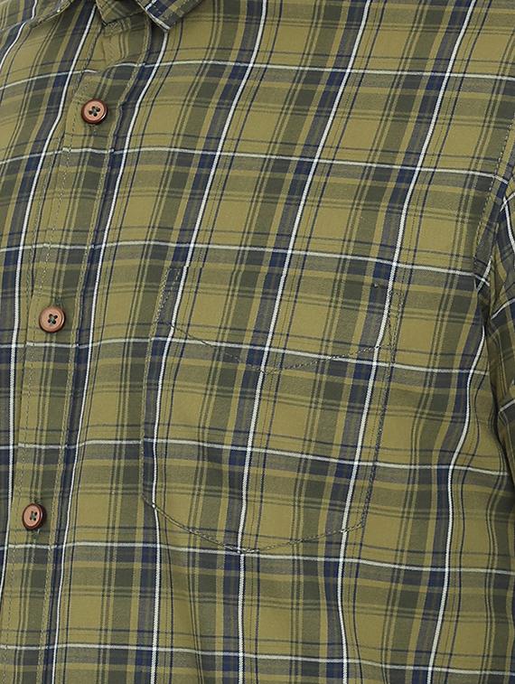 green checkered casual shirt - 15902940 - Zoom Image - 5