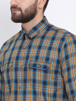 multicolor checkered casual shirt - 15902958 - Standard Image - 5