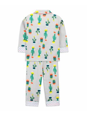 contrast piping pocket patch pyjama set - 15903092 - Standard Image - 2