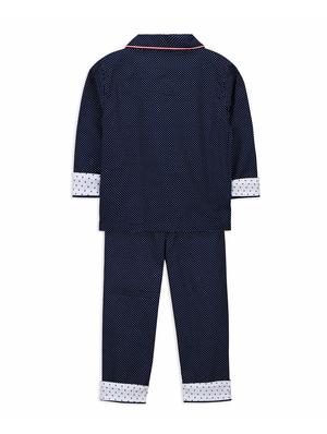 contrast piping pocket patch pyjama set - 15903096 - Standard Image - 2