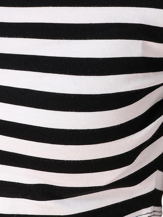 criss cross detail striped crop top - 15903237 - Zoom Image - 5