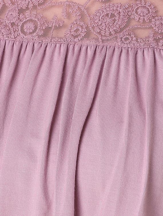 lace paneled ruffled layered top - 15903252 - Zoom Image - 5