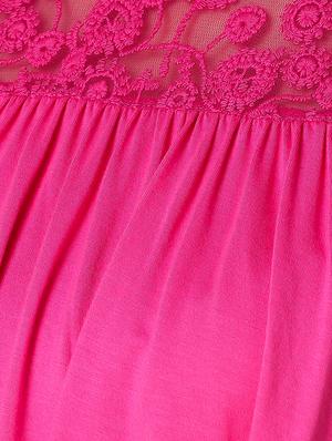 lace paneled ruffled layered top - 15903253 - Standard Image - 5