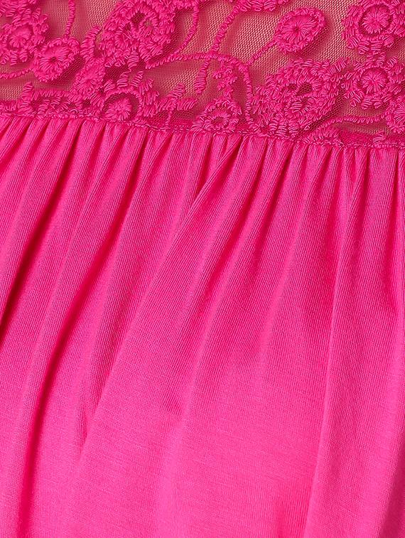 lace paneled ruffled layered top - 15903253 - Zoom Image - 5