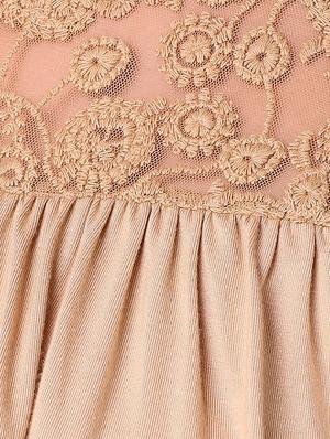 lace paneled ruffled layered top - 15903254 - Standard Image - 5