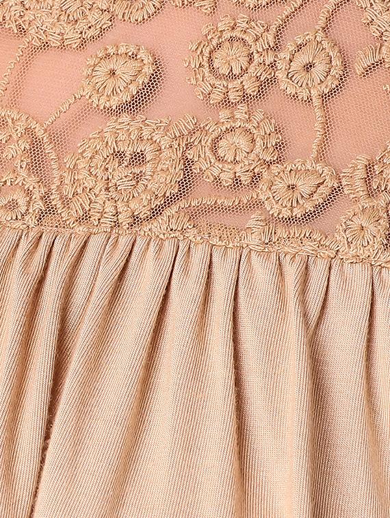 lace paneled ruffled layered top - 15903254 - Zoom Image - 5