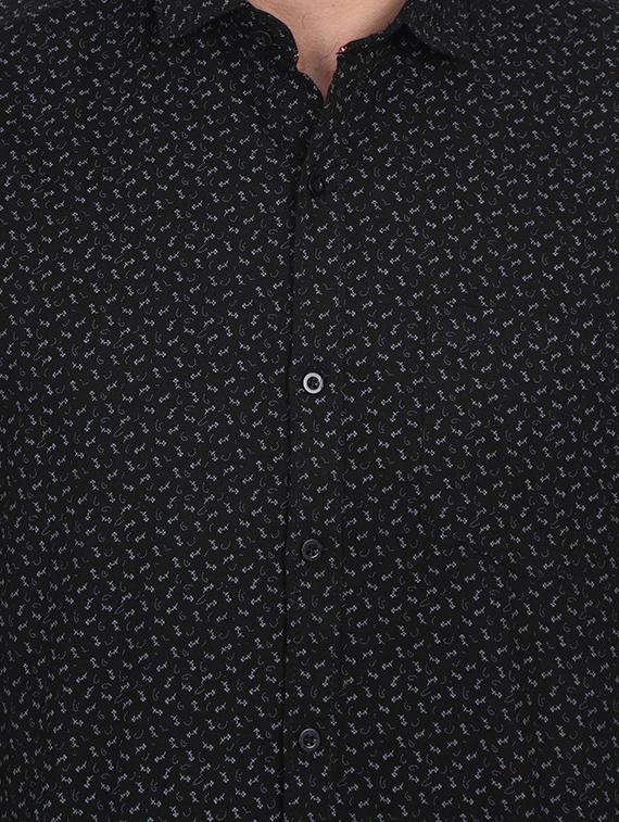 black printed casual shirt - 15903316 - Zoom Image - 5