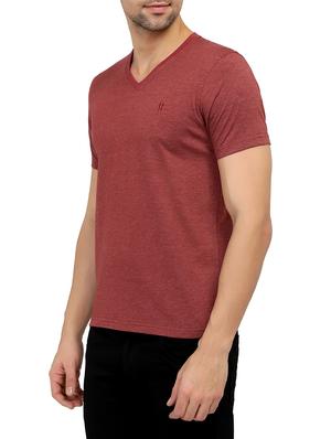 maroon cotton t-shirt - 15903333 - Standard Image - 2