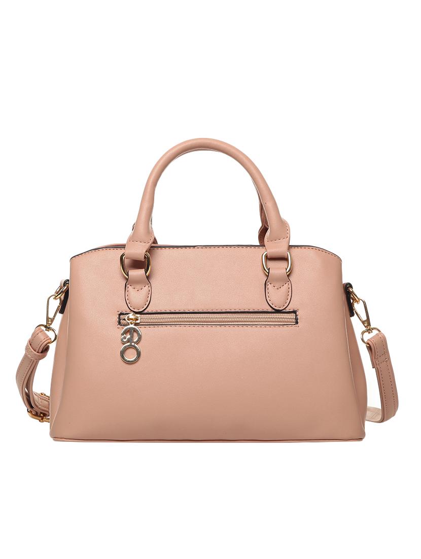 pink leatherette (pu) regular satchel - 15903911 - Zoom Image - 2