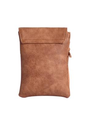 brown leatherette (pu) regular sling bag - 15905314 - Standard Image - 2