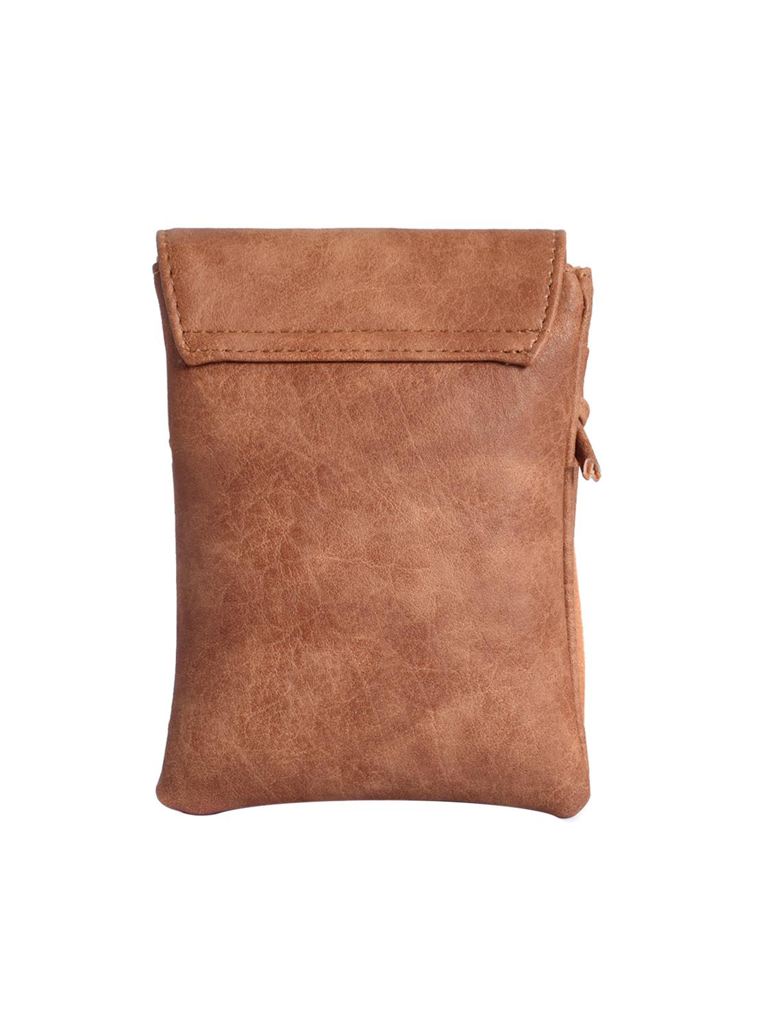 brown leatherette (pu) regular sling bag - 15905314 - Zoom Image - 2