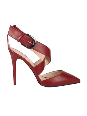 maroon back strap sandals - 15905844 - Standard Image - 2