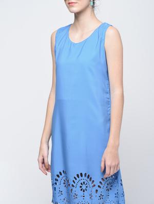 cut work scalloped shift dress - 15905874 - Standard Image - 5