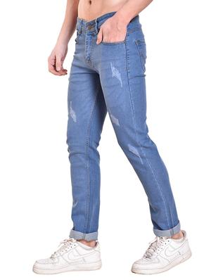 light blue denim ripped jeans - 15906557 - Standard Image - 2