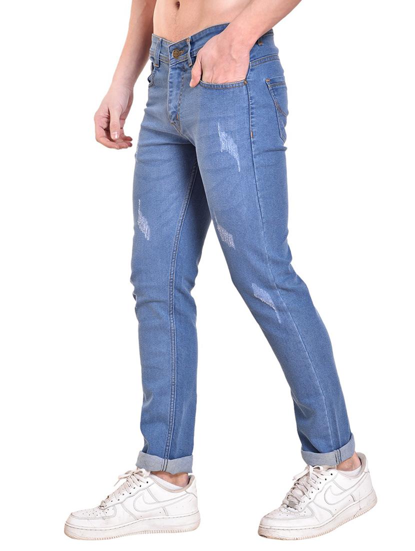 light blue denim ripped jeans - 15906557 - Zoom Image - 2