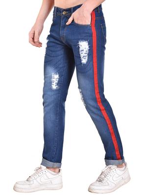 dark blue denim ripped jeans - 15906561 - Standard Image - 2