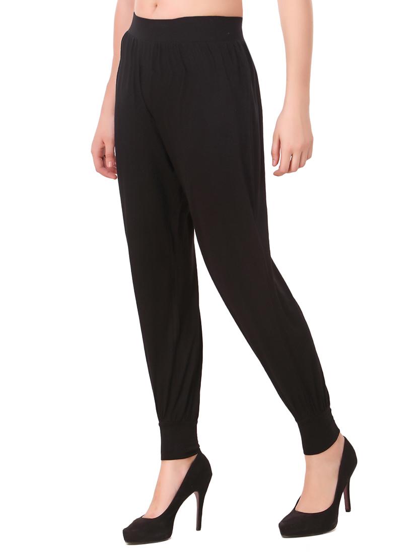 Black solid harem pants - 15906885 - Zoom Image - 2
