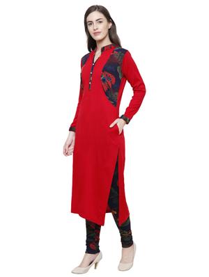 printed kurta with legging set - 15906964 - Standard Image - 2
