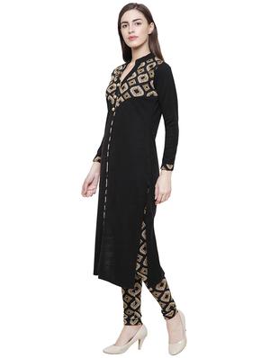 printed patch work kurta with legging set - 15906965 - Standard Image - 2