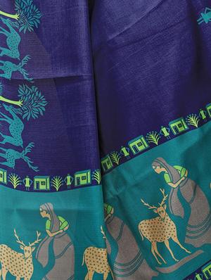 multicolor printed saree combo (set of 2) with blouse - 15907621 - Standard Image - 5