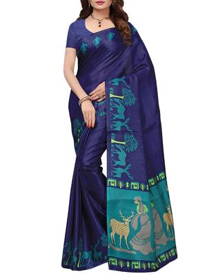 multicolor printed saree combo (set of 2) with blouse - 15907630 - Standard Image - 2