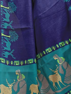 multicolor printed saree combo (set of 2) with blouse - 15907630 - Standard Image - 5
